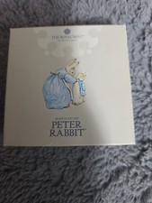2021 The Tale of Peter Rabbit One Ounce Silverproof Coin Royal Mint 999ag