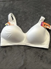 Warner's No Side Effects Wirefree Contour Bra RA2231A Size 2XL White