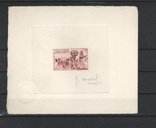 IVORY COAST 1964 DIE PROOF 56890