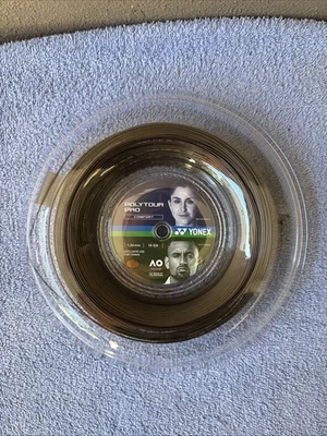 Yonex Poly Tour Pro 16 Reel (1.30mm PTP 130 String) Black. Full 200m 656ft. New