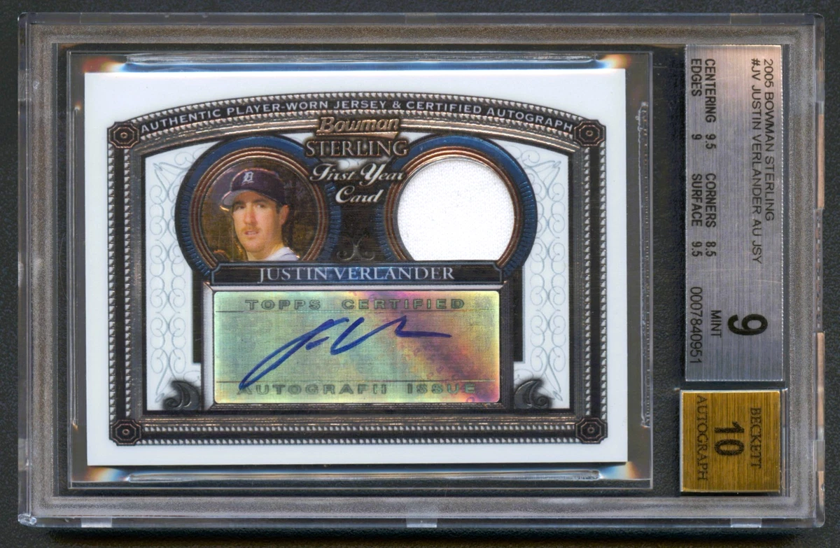Justin Verlander Autographed Baseball Cards for sale | eBay