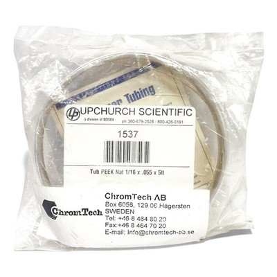 Upchurch Scientific 1537 PEEK Tubing 1/16'' OD x 0.055'' ID x 5 ft Natural HPLC