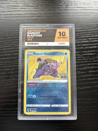 Radiant Blastoise 018/078 Pokémon GO Holo ACE 10