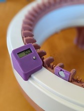 Row Counter for Import ex: Sentro Knitting 40, 48 and 22 Pin, Purple