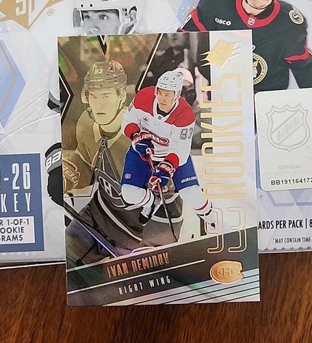 2025-26 UPPER DECK SPX #139 ROOKIES GOLD IVAN DEMIDOV