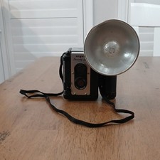 Argus Seventy-five Black Vintage Box Camera with Flash Attachment