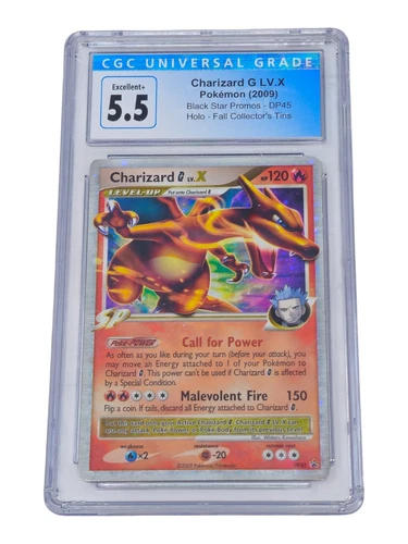 Charizard G Lv.X DP45 Black Star Promos Holo CGC 5.5 Excellent+ 8080