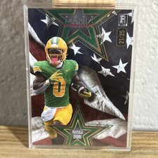 BUCKY IRVING 2024 WILD CARD AUTO MANIA AMERICAN US FLAG ROOKIE RC /25 Q6751