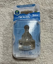 Dr. Brown's 322-P3 2 Naturalny poziom przepływu 2 Wąski sutek (2 opakowania)