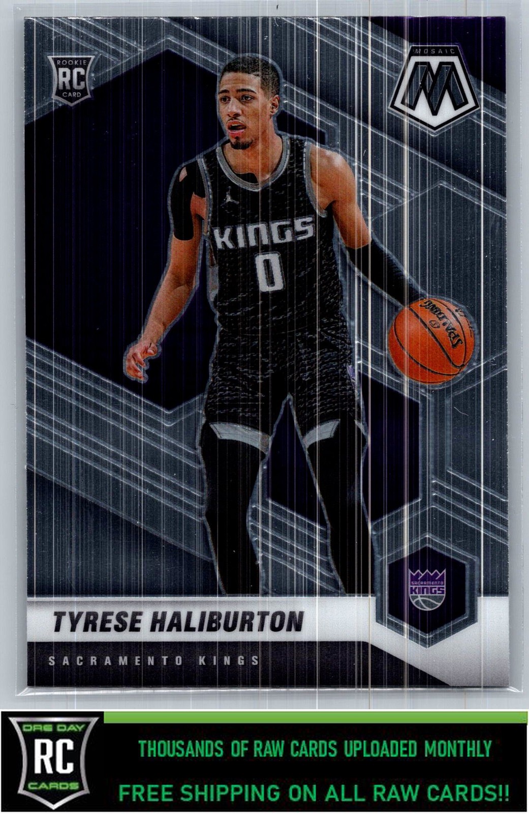 2020-21 Panini Mosaic Tyrese Haliburton #204 Rookie Sacramento Kings
