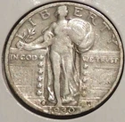 Silver Quarter - Standing Liberty (Lightly cleaned) - 1930-S [121]