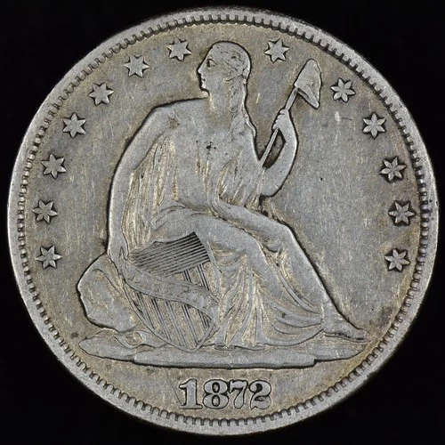 1872-S Seated Liberty Half Dollar — photo from the most recent tracked eBay sale