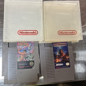 Wizards & Warriors and Ironsword 2 Game Lot Nintendo NES Games
