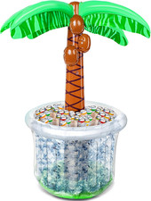 JOYIN 60" Inflatable Palm Tree Cooler, Beach Theme Decor, Pool Party Decorations