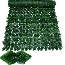 Artificial Ivy Hedge Green Leaf Fence Panels ...