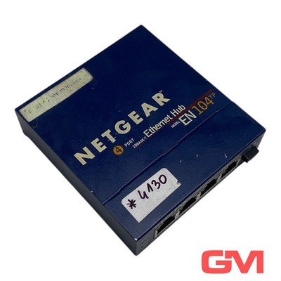 Netgear 4 Port 10 BASE-T Netzwerk-Hub EN104 Ethernet Hub