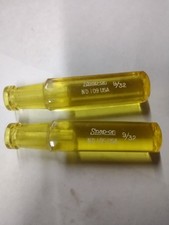 Lot Of 2 Snap On Tools Vintage Clear Yellow Handles Underlined Logo