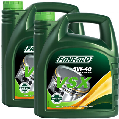 2x5 L FANFARO VSX 5W-40 LEICHTLAUF MOTORÖL 5W40 Mercedes VW GM OPEL BMW Renault