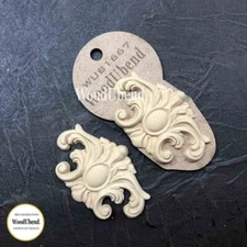 WoodUbend Heat Bendable Pack of Two Decorative Plumes WUB1667 7.5x5cm