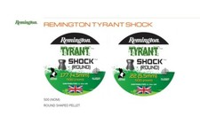 REMINGTON TYRANT SHOCK ROUND Pellets H&N Airgun Air Rifle .177 .22 QTY 50 - 500