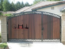 DRIVEWAY GATES/COMPOSITE WOOD GATE / WOODEN GATE/ METAL GATE/WROUGHT IRON GATE