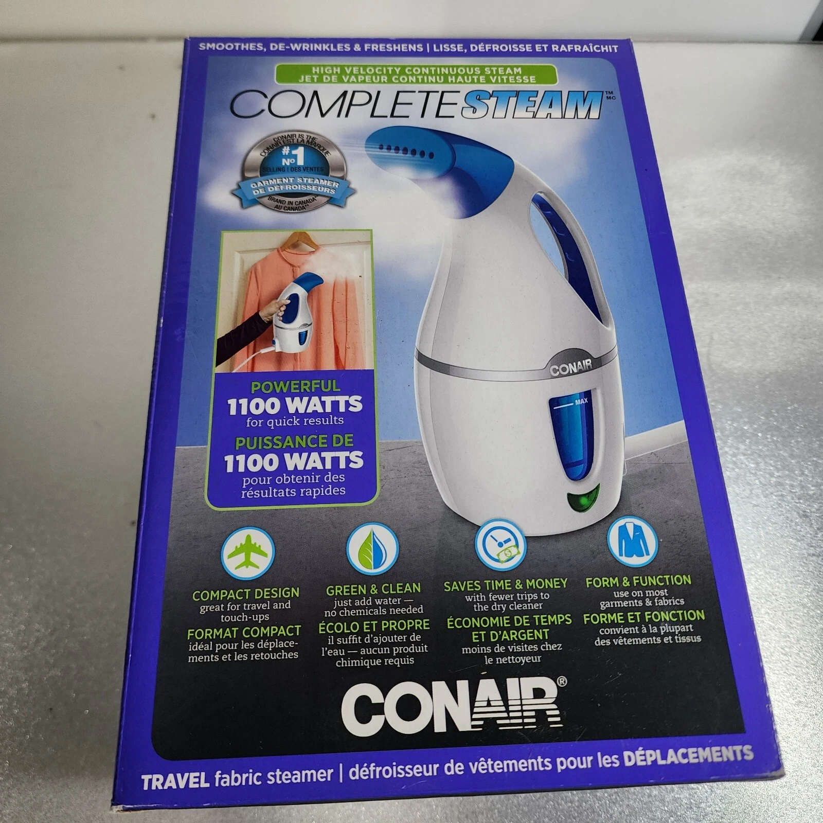 Conair Complete Steam Travel Fabric Garment Steamer
