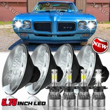 4pcs 5 3/4" 5.75 LED Headlights HI/LO Beam for Pontiac GTO Grand Prix Firebird