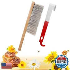 Acostop Bee Hive Tool for Beekeeping - Stainless Steel J Hook and Natural Hor