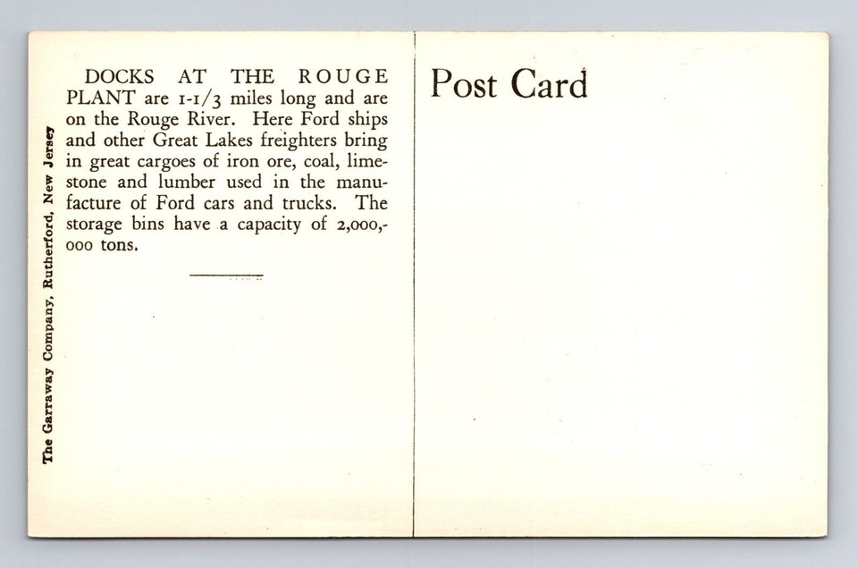 Rouge River MIMichigan, Ford Motor Company Plant Docks, Vintage