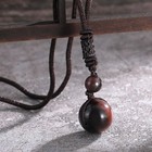 Natural Red Tiger Eye Stone Bead Pendant 16mm Sphere Stone Necklace Handmade