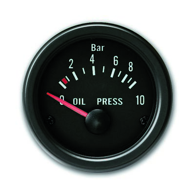 JOM Zusatzinstrument 52mm Öldruck Messer Bar Anzeige Youngtimer schwarz