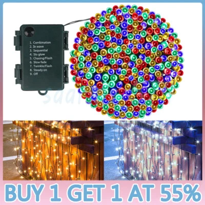 Battery Operated LED Fairy Lights Indoor Outdoor Christmas Tree Xmas Party Decor