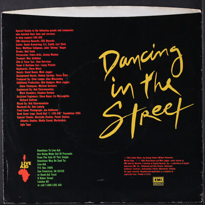 DAVID BOWIE & MICK JAGGER: dancing in the street / instro EMI