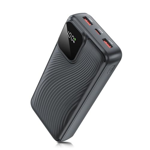 Portable Charger Power Bank Fast Charging PD 20W & QC 22.5W USB-C in & Out Gray