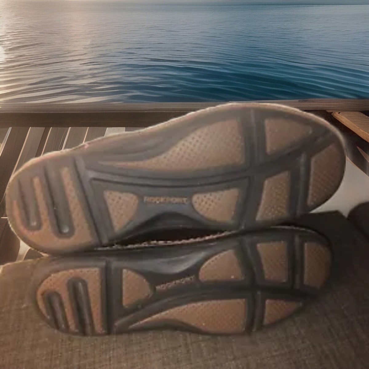 ROCKPORT ADIPRENE BY ADIDAS MENS OXFORD SLIP ON LOAFERS SIZE