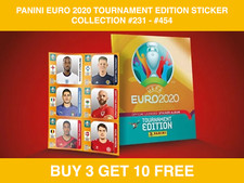 PANINI EURO 2020 TOURNAMENT EDITION STICKER COLLECTION #231 - #454