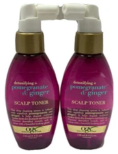 2 ogx pomegranate & ginger scalp toner 4oz ea