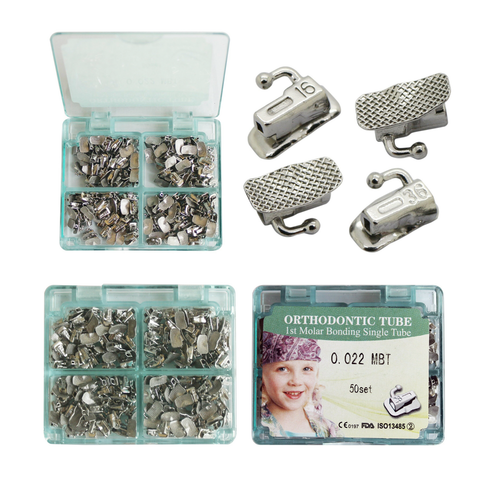 200pcs Dental Orthodontic Buccal Tubes 1st 2nd Molar MBT Roth 022 Bondable Mesh - Picture 38 of 129