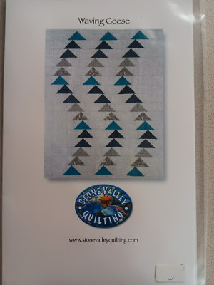 Stone Valley Quilting Pattern Waving Geese Triangles Pieced 54'' x 72''