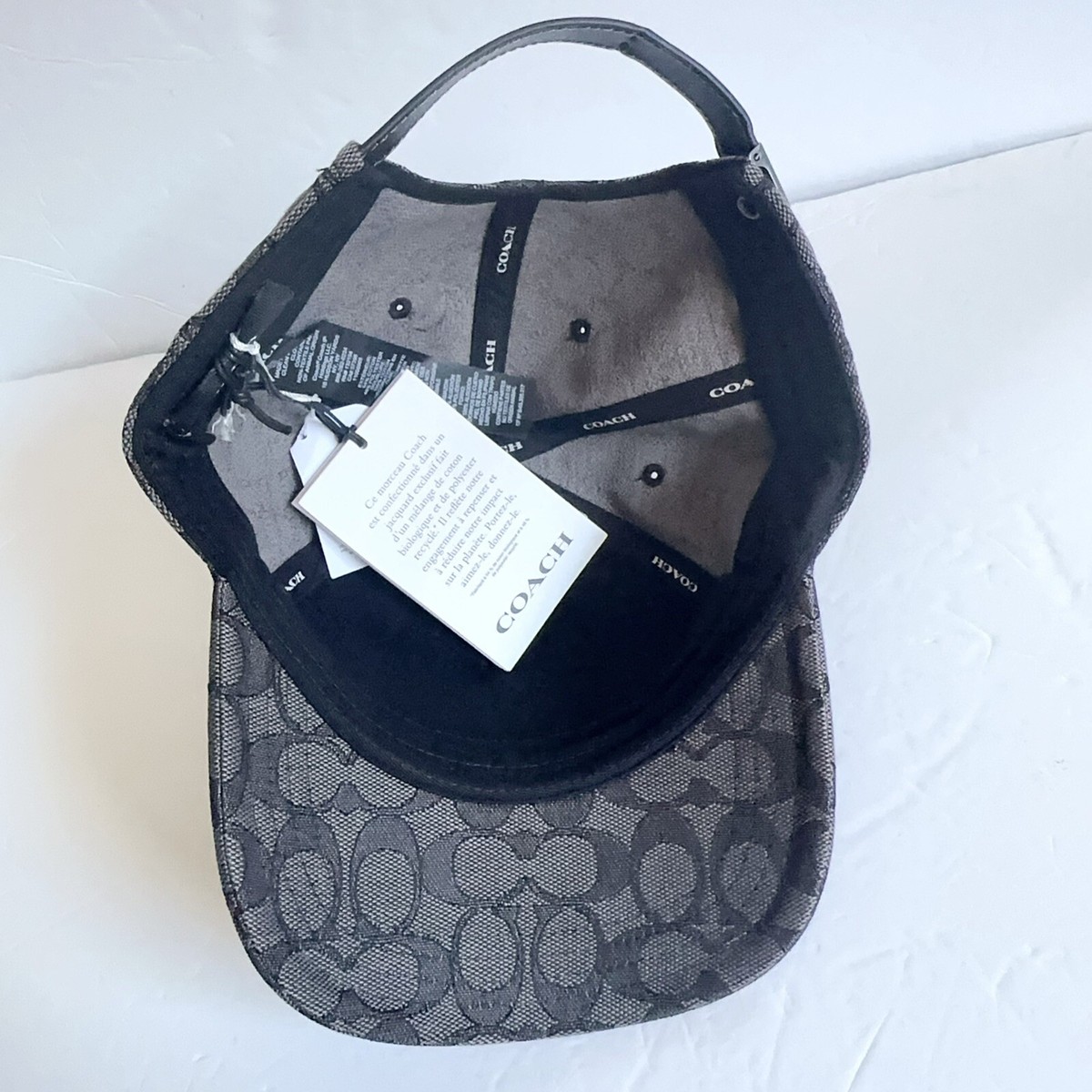 NWT Coach Signature Jacquard Baseball Hat CH400 | eBay