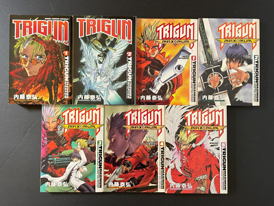 Trigun Manga Volumes 1-2 and Trigun Maximum Volumes 1-5 English