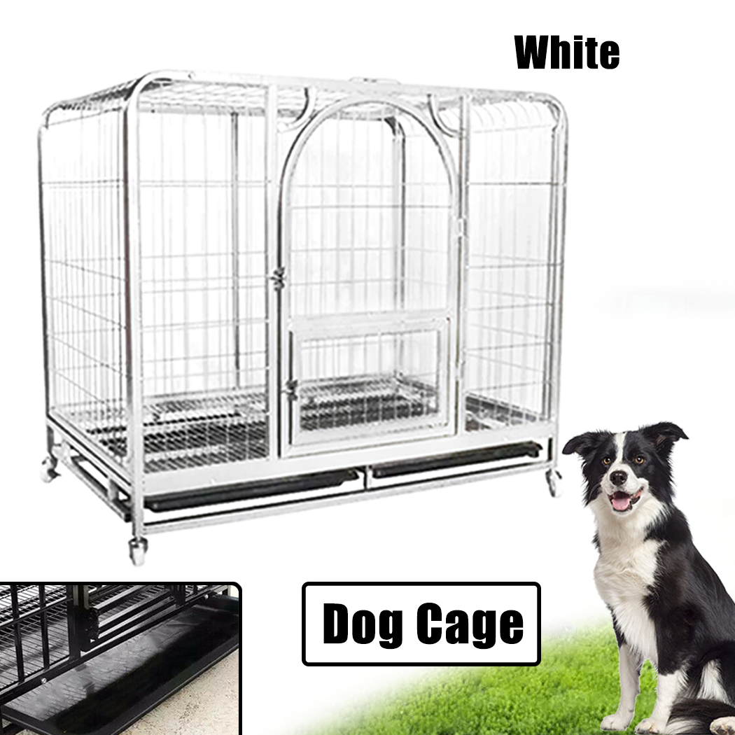 Pet Dog Cage Crate Kennel Cat Collapsible Metal Cages 36" Playpen Large