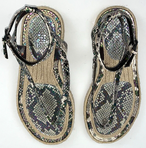 Vince Camuto Kelmia Women's Strappy Toe-Post Leather Sandals Shoe Size 7.5M EU38 | eBay