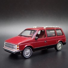 1984-1990 Dodge Caravan Red 164 Scale Collectible Diorama Diecast Model Car