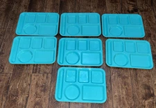 Vintage Cafeteria School Food Trays SiLite 614 Vintage 10 Lot 7 Compartment #2