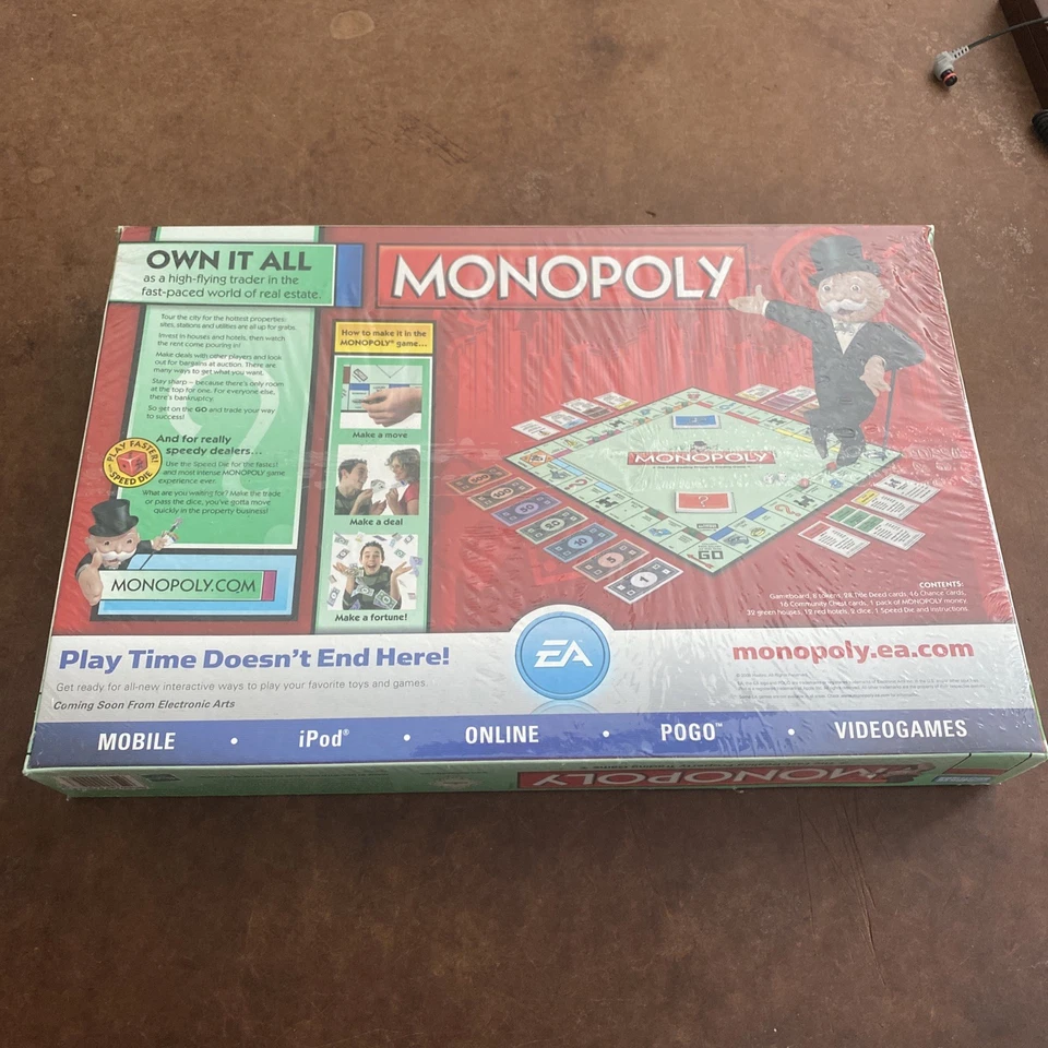 Monopoly Speed Die Hasbro Game Parker Brothers SEALED - Image 2 of 2