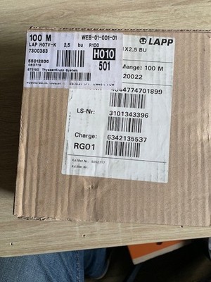 Elektrokabel Lapp 1*2,5mm² blau  100 Meter lang