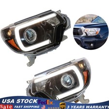 For 2012-2015 Toyota Tacoma Led Drl Bar Projector Headlights Headlamp Leftright