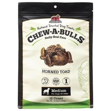 Redbarn Chew-A-Bulls Horned Toad Dog Treat 12.09 oz
