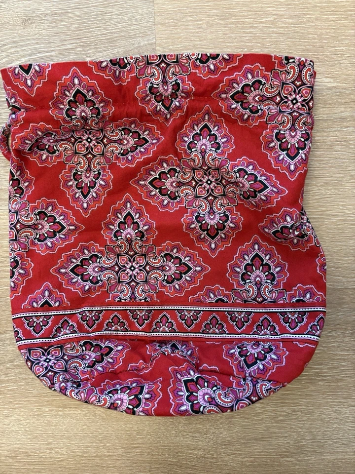 Bolso Vera Bradley Rojo Cinch Forrado Foto 3 de 4